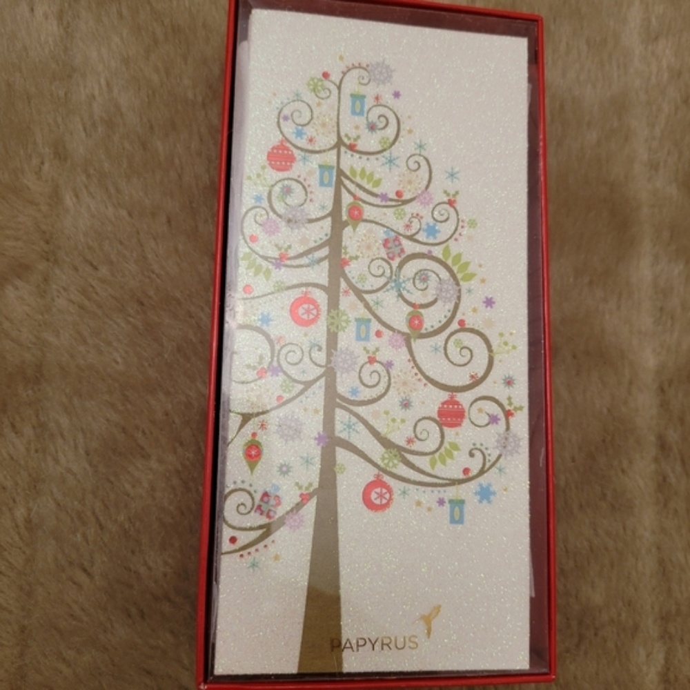 3/$24 Papyrus Holiday Glitter Cards Boxed, 16-Count - Picture 2 of 10